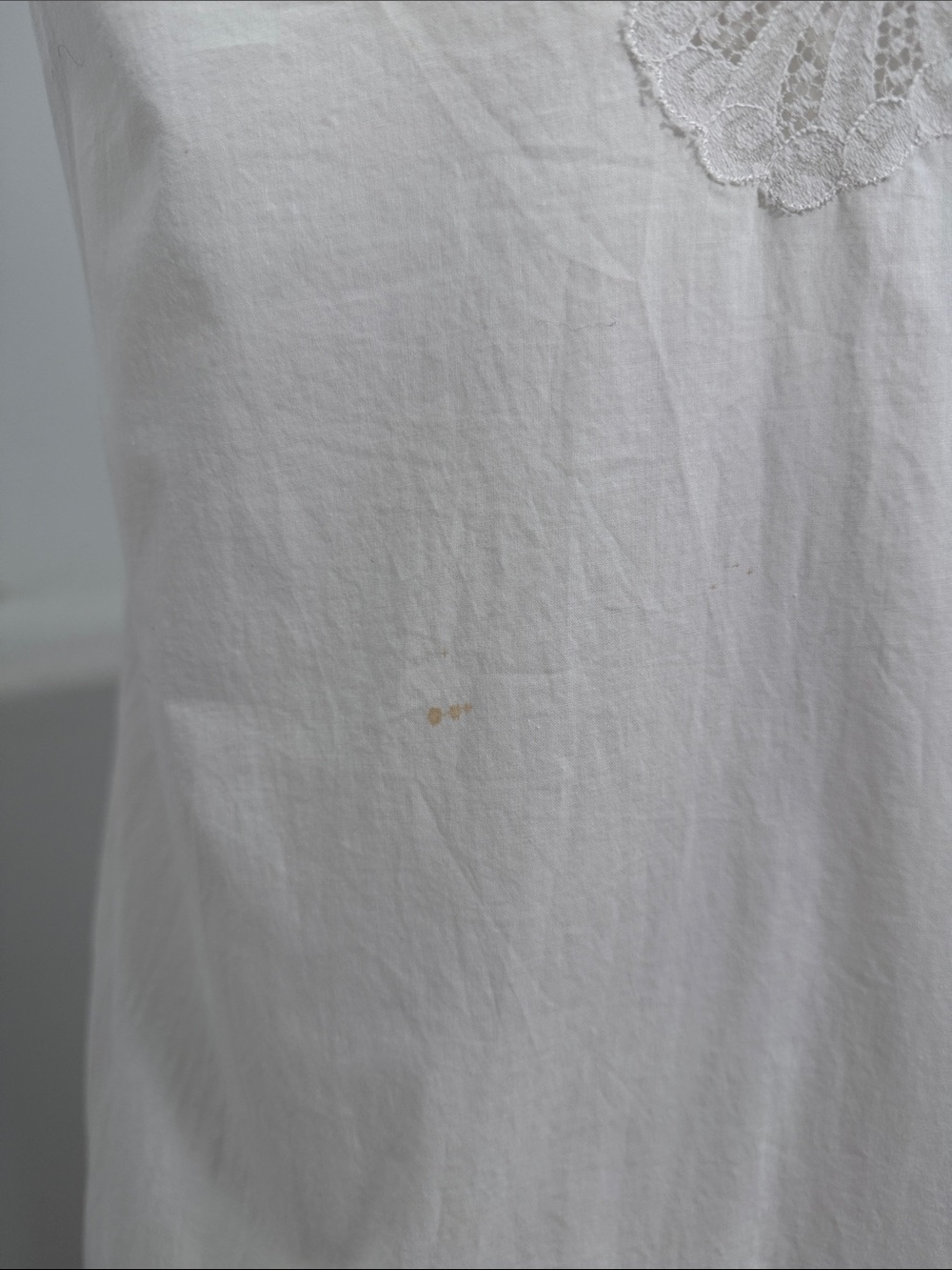 Natori Sacks Fifth Ave Vintage White Long Nightgown Pink Embroidery lace Size M - Picture 6 of 8